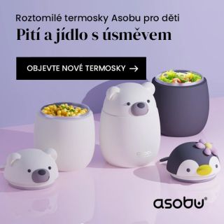 Chcete, aby vaše děti měly jídlo a pití nejen chutné, ale i zábavné 🐧🐊🐮? S termoskami Asobu s roztomilými zvířecími motivy...