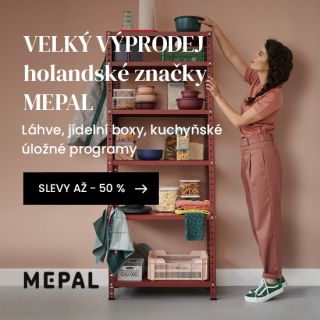 Přinášíme Vám jedinečnou příležitost pořídit si kvalitní produkty holandské značky Mepal za výhodné ceny. Nyní se slevou...